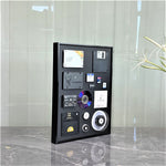 Evolution of Data Storage - 3D Modern Art Wall Hanging Aluminum Alloy Reinforced Frame