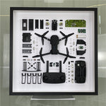 Sophisticated 3D Crafted Decorative Drone Wall Art: Disassembly and Mounting, Artistic Villa Showpiece, Home Decor