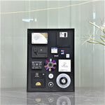 Evolution of Data Storage - 3D Modern Art Wall Hanging Aluminum Alloy Reinforced Frame